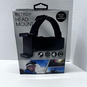 Bytech Black Head Mount for Body Mounted Cameras